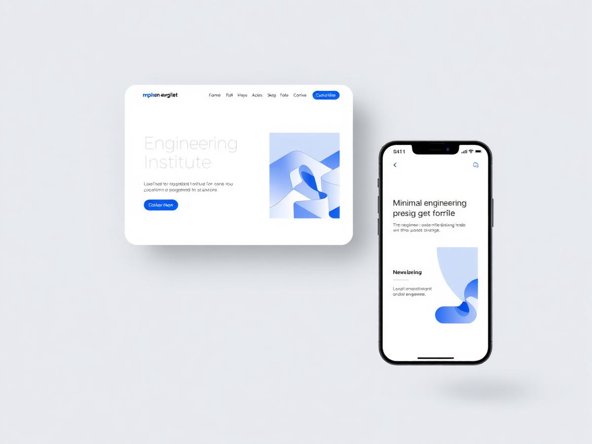 NIT Srinagar — Landing Page & Branding website mockup