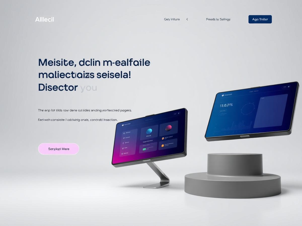 AI SaaS Landing Page — Startup Website website mockup