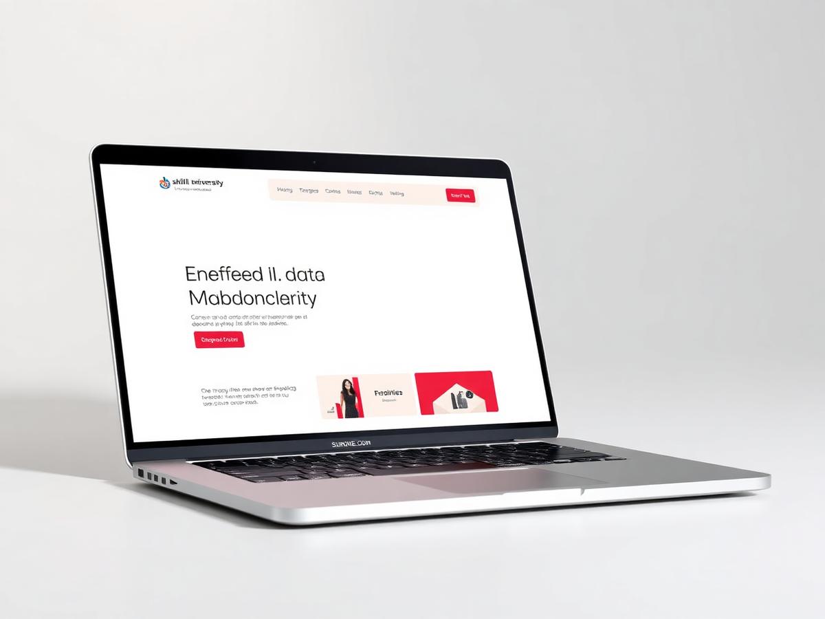 University of Kashmir — Educational Platform website mockup